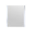 Volez White Glass Bathroom Mirror