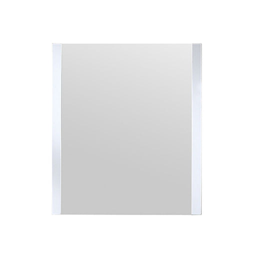 Volez White Glass Bathroom Mirror