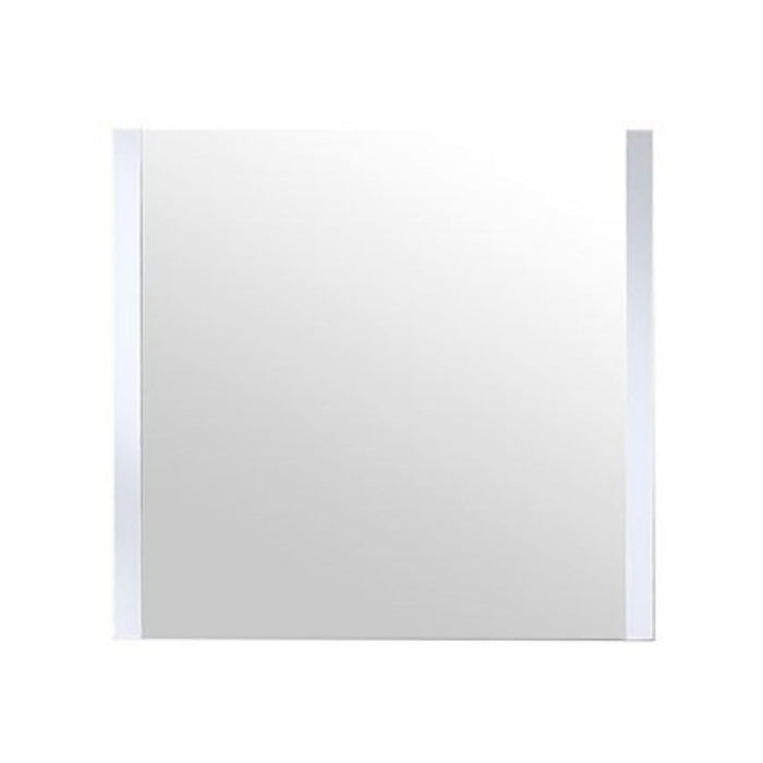 Volez White Glass Bathroom Mirror