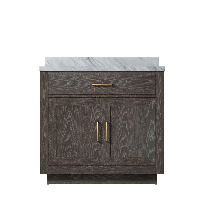 Abbey Brown Oak Wood Bathroom Vanity
