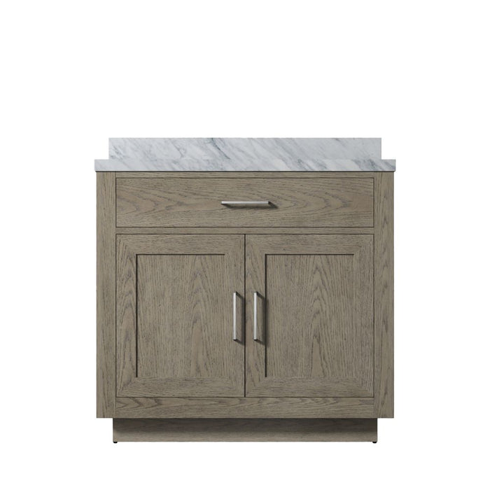 Abbey Grey Oak Wood Bathroom Vanity