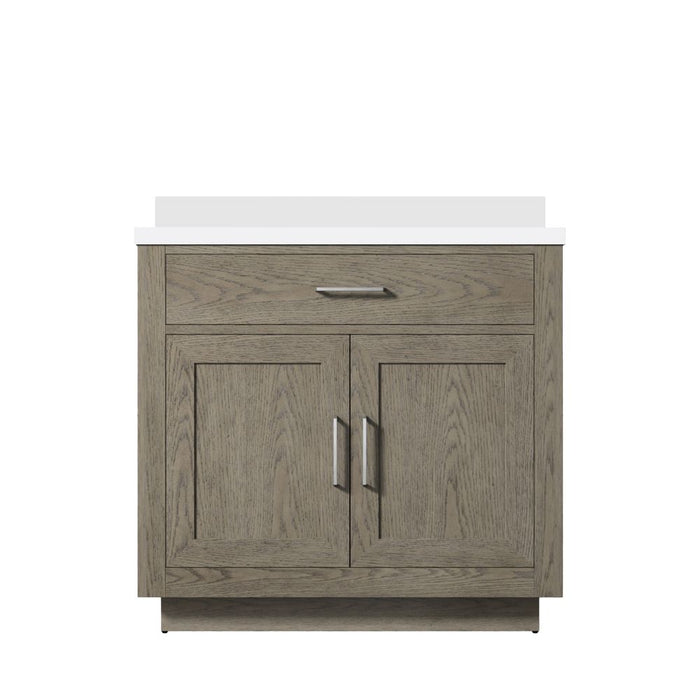 Abbey Grey Oak Wood Bathroom Vanity
