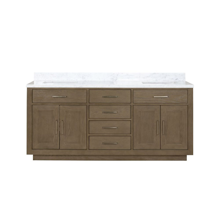 Abbey Grey Oak Wood Bathroom Vanity