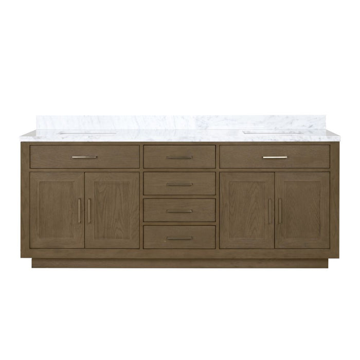 Abbey Grey Oak Wood Bathroom Vanity