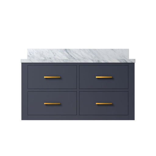 Castor Blue Wood Bathroom Vanity