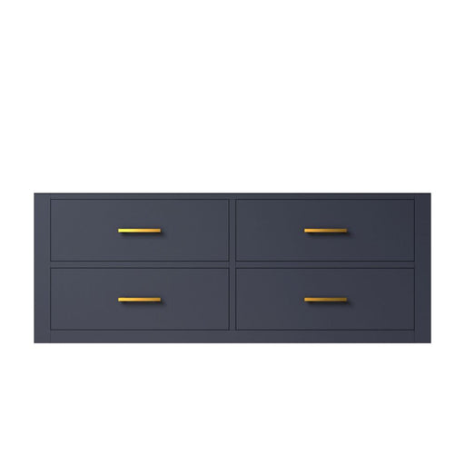Castor Blue Wood Bathroom Vanity
