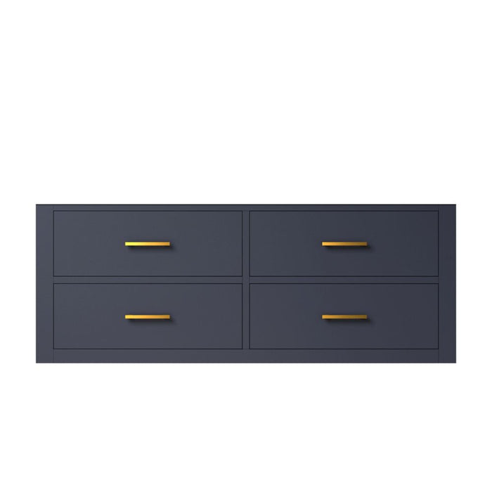Castor Blue Wood Bathroom Vanity