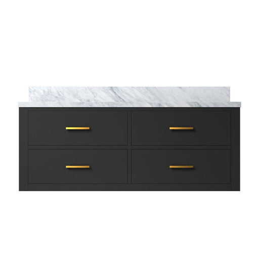 Castor Black Wood Bathroom Vanity