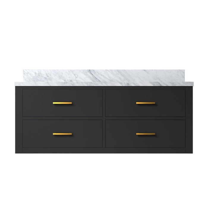 Castor Black Wood Bathroom Vanity
