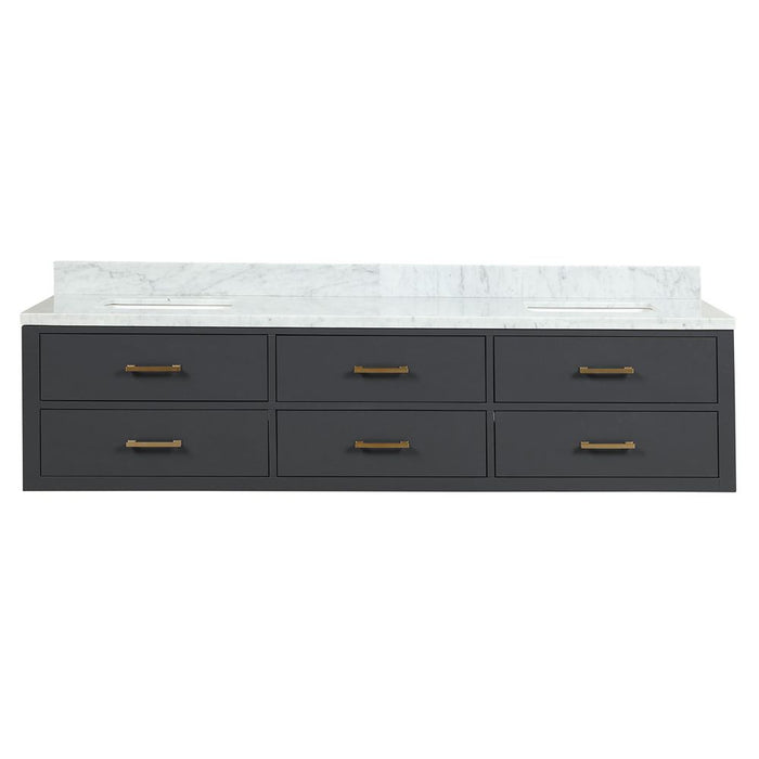 Castor Black Wood Bathroom Vanity