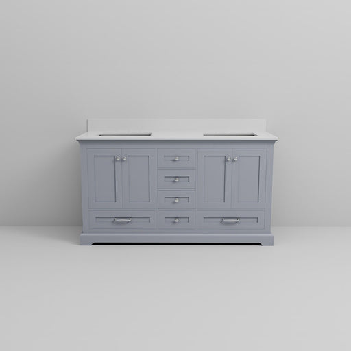 Dukes Dark Grey Wood Bathroom Vanity