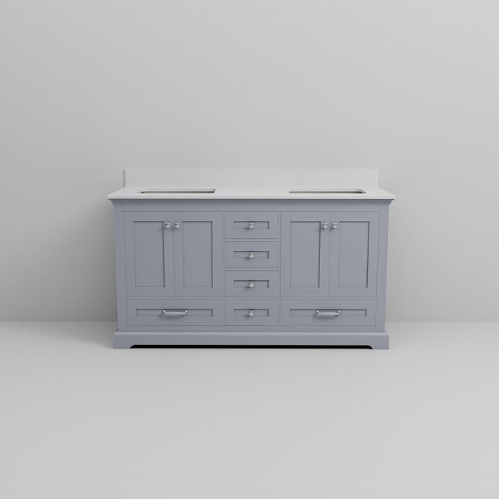 Dukes Dark Grey Wood Bathroom Vanity
