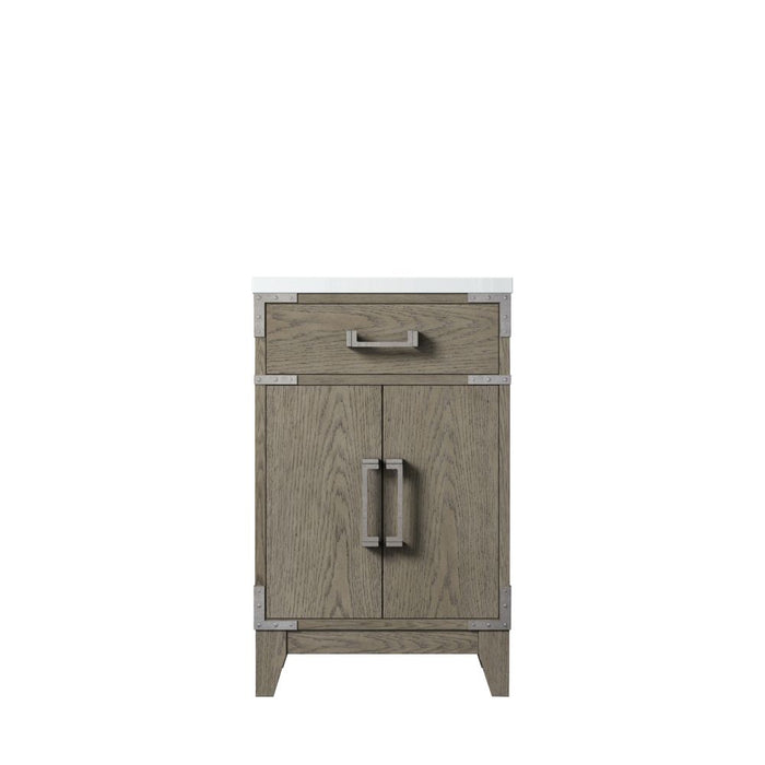 Laurel Grey Oak Wood Bathroom Vanity