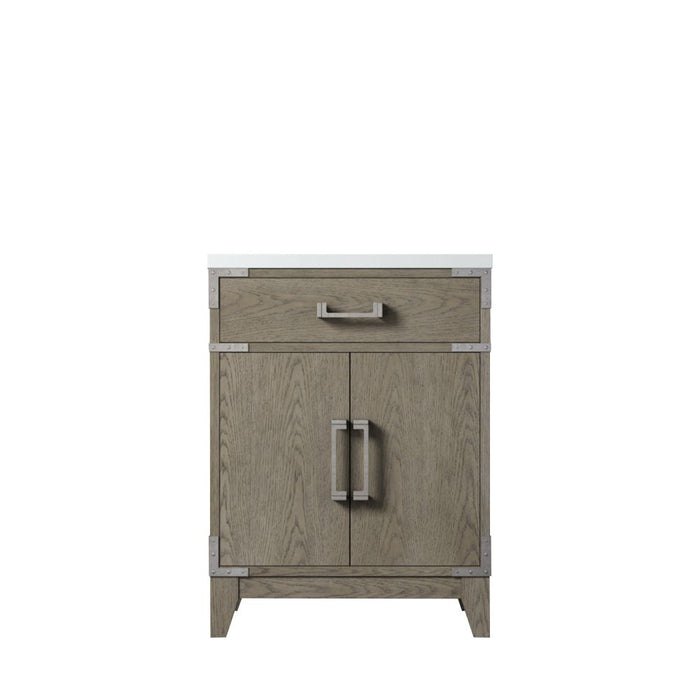 Laurel Grey Oak Wood Bathroom Vanity