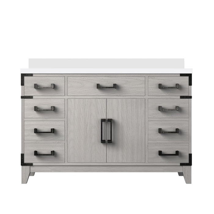 Laurel White Oak Wood Bathroom Vanity
