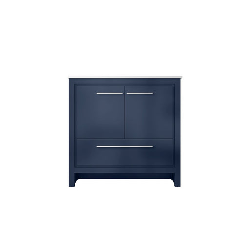 Lafarre Navy Blue Wood Bathroom Vanity