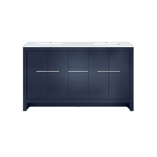 Lafarre Navy Blue Wood Bathroom Vanity
