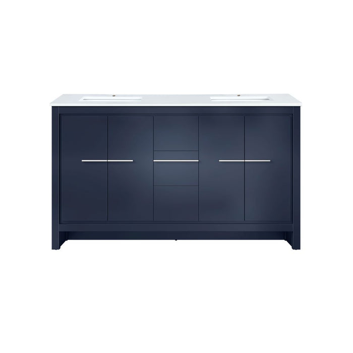 Lafarre Navy Blue Wood Bathroom Vanity