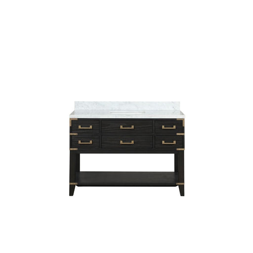 Norwalk Black Oak Wood Bathroom Vanity