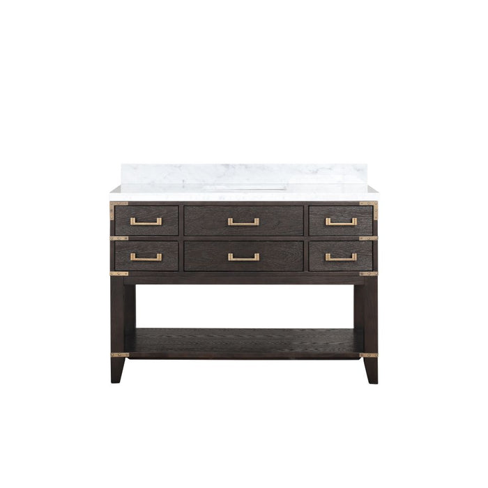 Norwalk Brown Oak Wood Bathroom Vanity