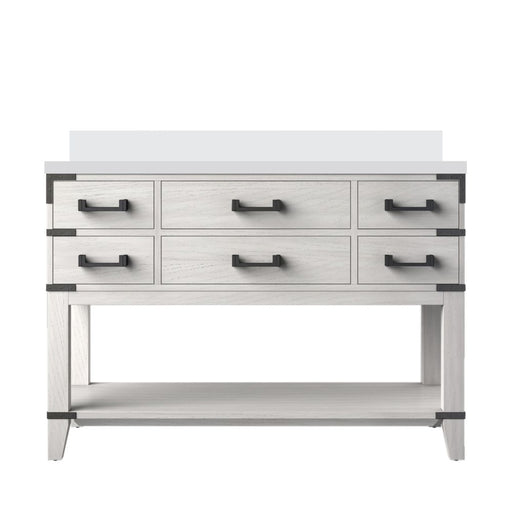 Norwalk White Oak Wood Bathroom Vanity
