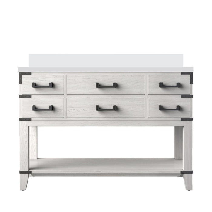 Norwalk White Oak Wood Bathroom Vanity