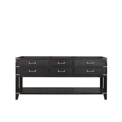 Norwalk Black Oak Wood Bathroom Vanity