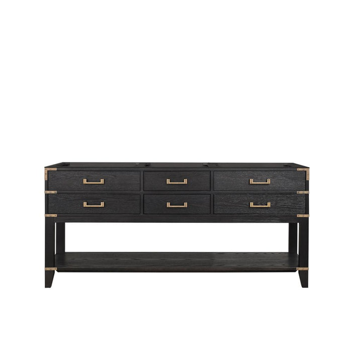 Norwalk Black Oak Wood Bathroom Vanity
