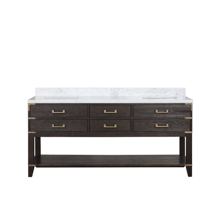 Norwalk Brown Oak Wood Bathroom Vanity