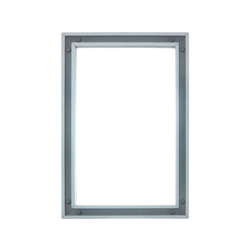 Ziva Dark Grey Glass Bathroom Mirror