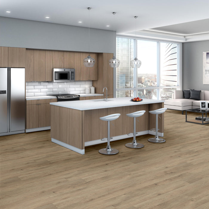Metropolis 6 Los Angeles Flexible Resilient Luxury Vinyl Plank Flooring - Opticlean Urethane