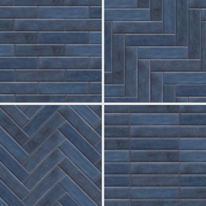 Tribeca Porcelain Studio Blue Note Tile Glossy 8