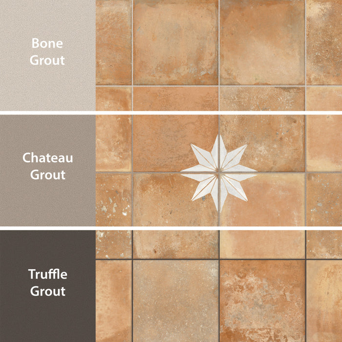 Kings Porcelain Nonna with White Corner Star Tile Mixed 5