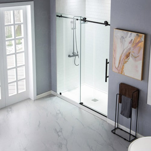 Stainless Steel Matte Black Shower Door Matte Black 3