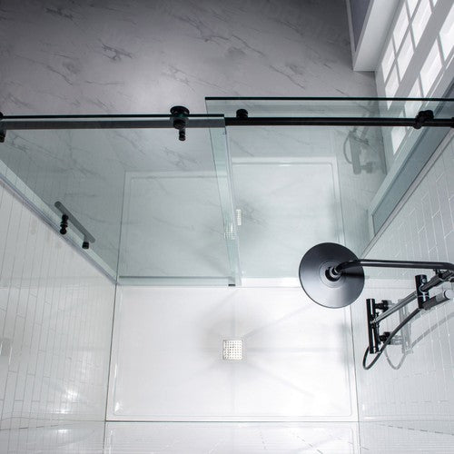 Stainless Steel Matte Black Shower Door Matte Black 5
