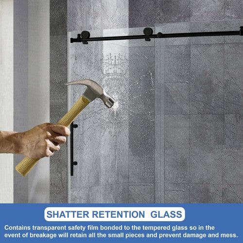 Stainless Steel Matte Black Shower Door Matte Black 8