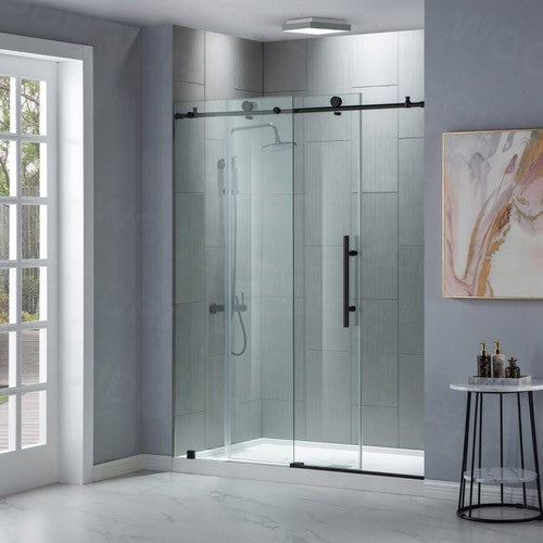 Stainless Steel Matte Black Shower Door Matte Black 6