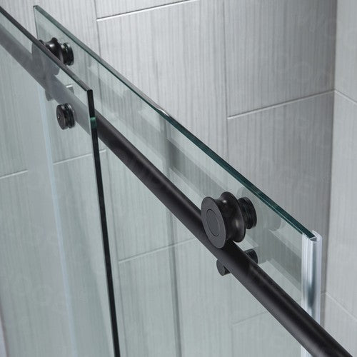 Stainless Steel Matte Black Shower Door Matte Black 11