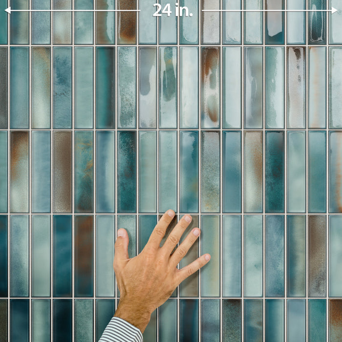 Borealis Ceramic Aqua Tile Glossy 10