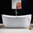 Acrylic White Bathtub Chrome 3