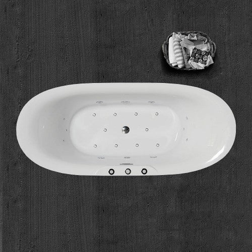 Acrylic White Bathtub Chrome 4