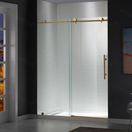 Stainless Steel Brushed Gold Shower Door Brushed Gold 1