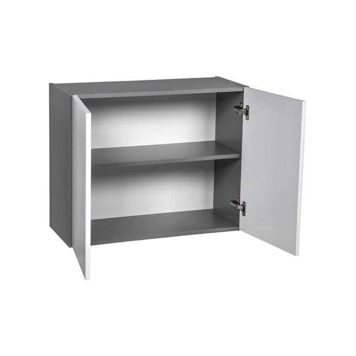 Wallkitchens Wood White Glossy Wall Cabinet White Glossy 2