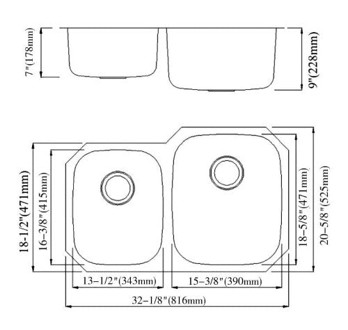 Satin Stainless Steel Kitchen Sink 8