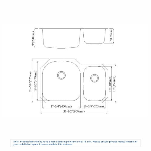 Satin Stainless Steel Kitchen Sink 8