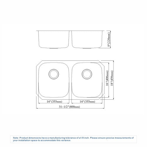 Satin Stainless Steel Kitchen Sink 8