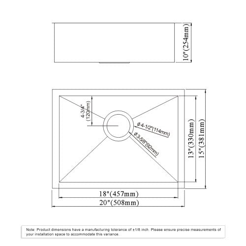 Satin Stainless Steel Kitchen Sink 6