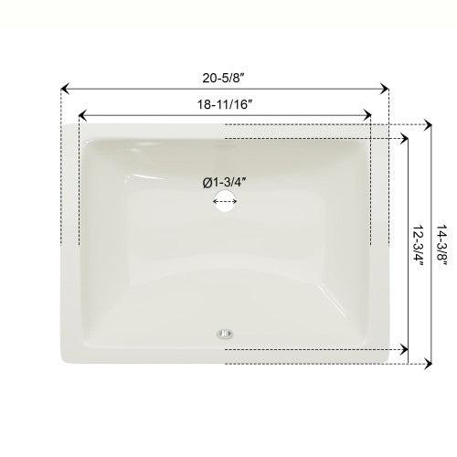 Glossy Ceramic Bathroom Sink 6