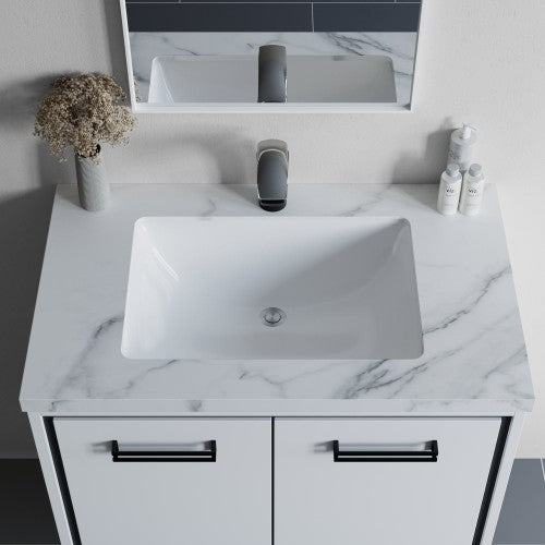 Glossy Ceramic Bathroom Sink 3