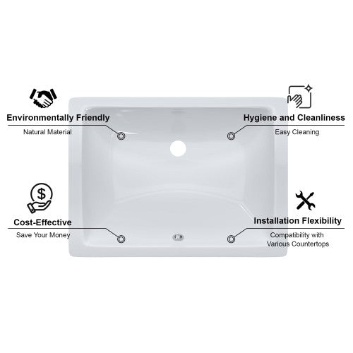Glossy Ceramic Bathroom Sink 5